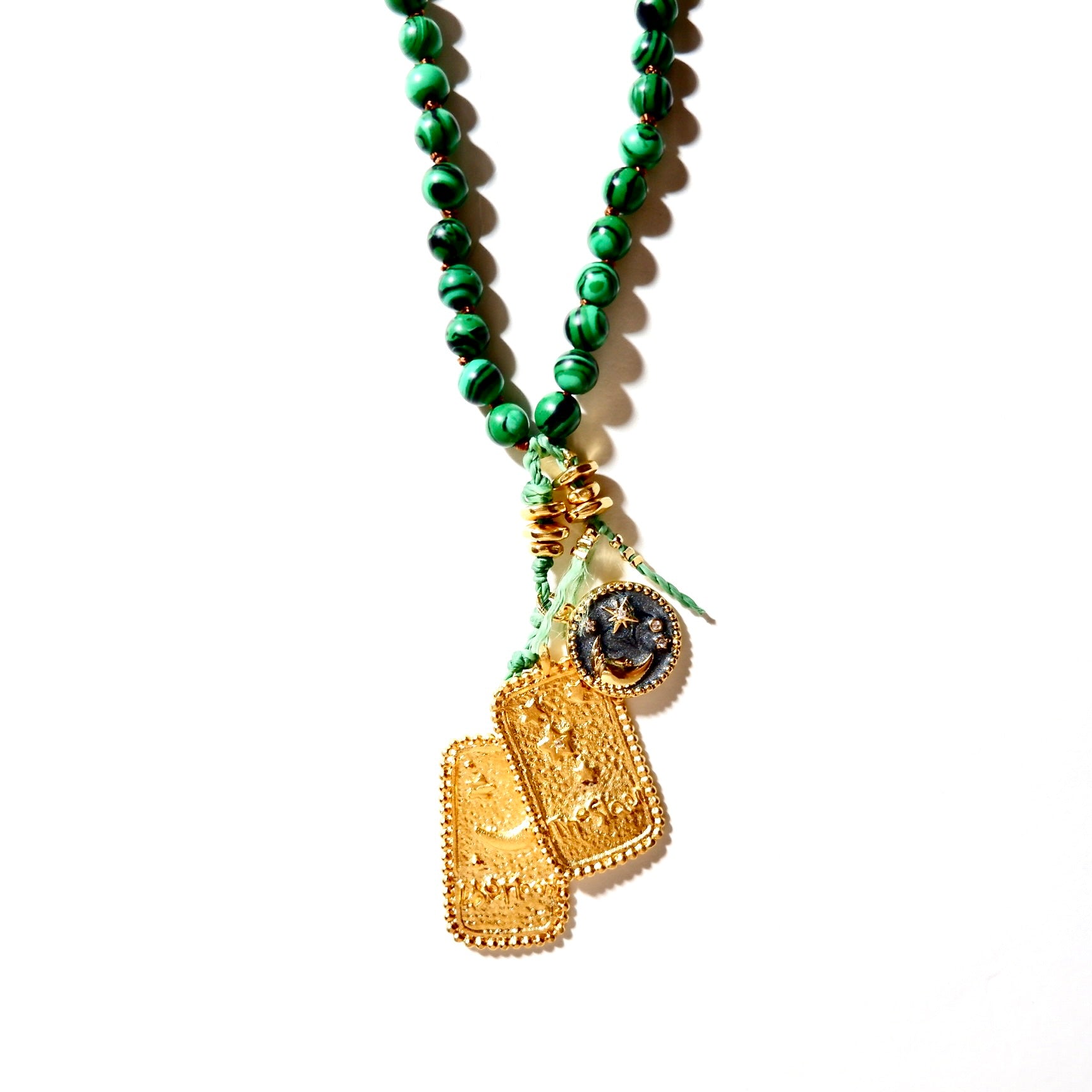 my stars and moon malachite necklace