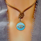 my vintage turquoise eye necklace
