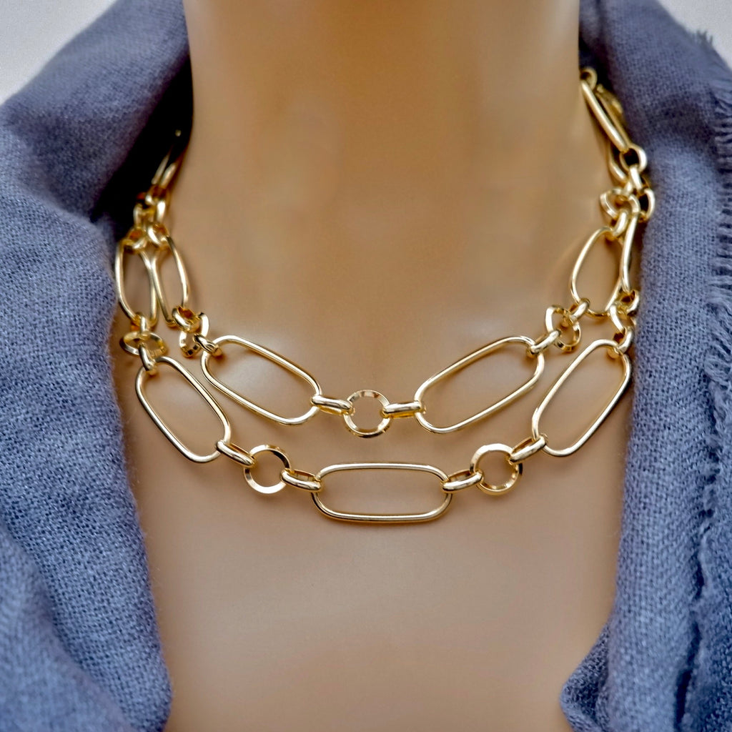 large links chain necklace