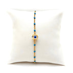 dainty floating evil eye bracelet