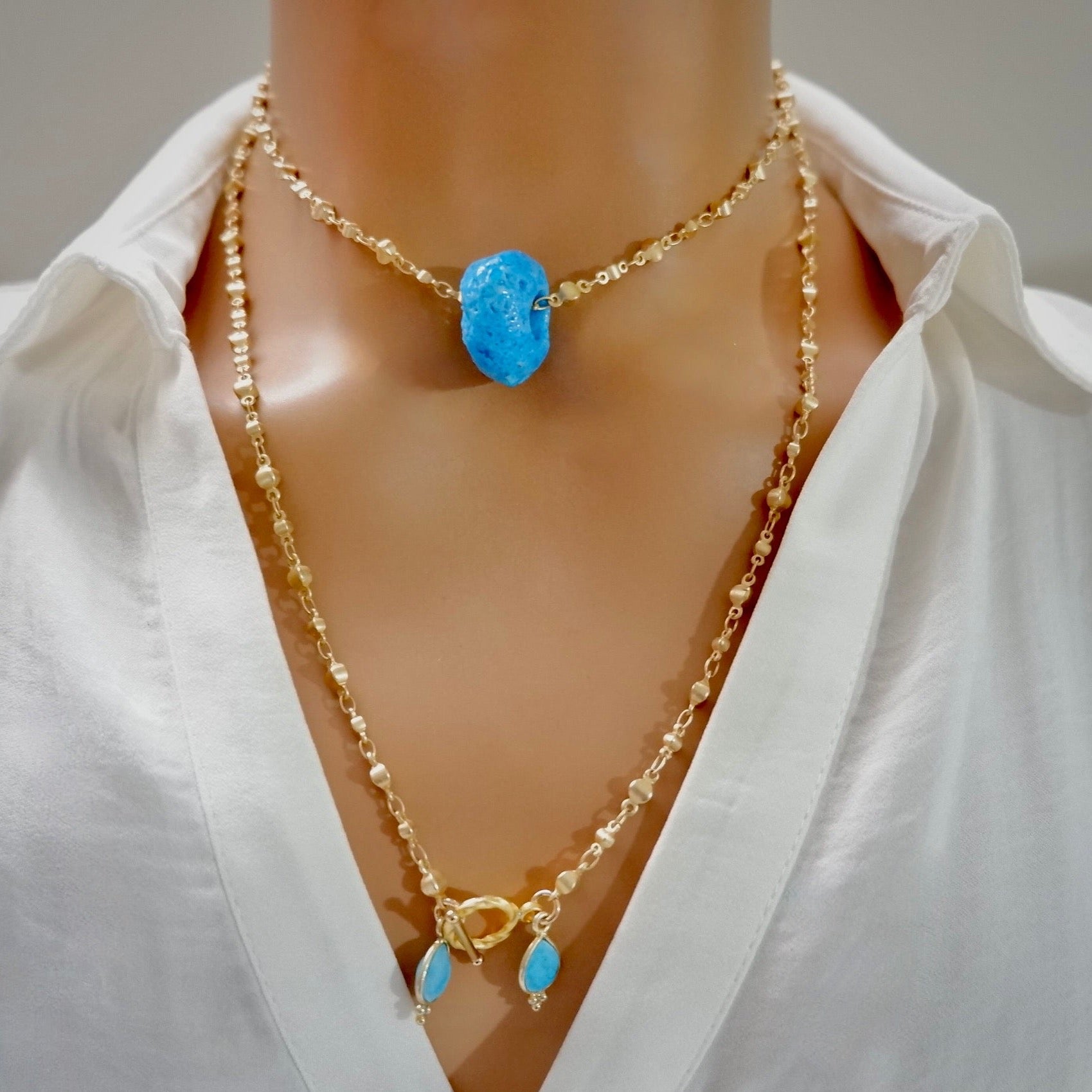 my turquoise goddess necklace