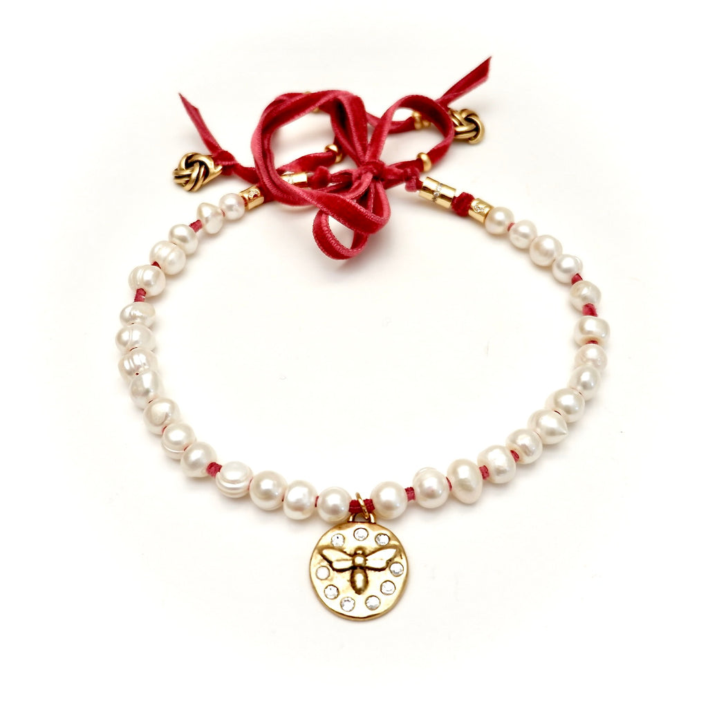 vintage charm pearl choker necklace