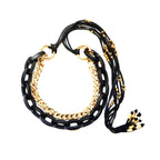 black links necklace