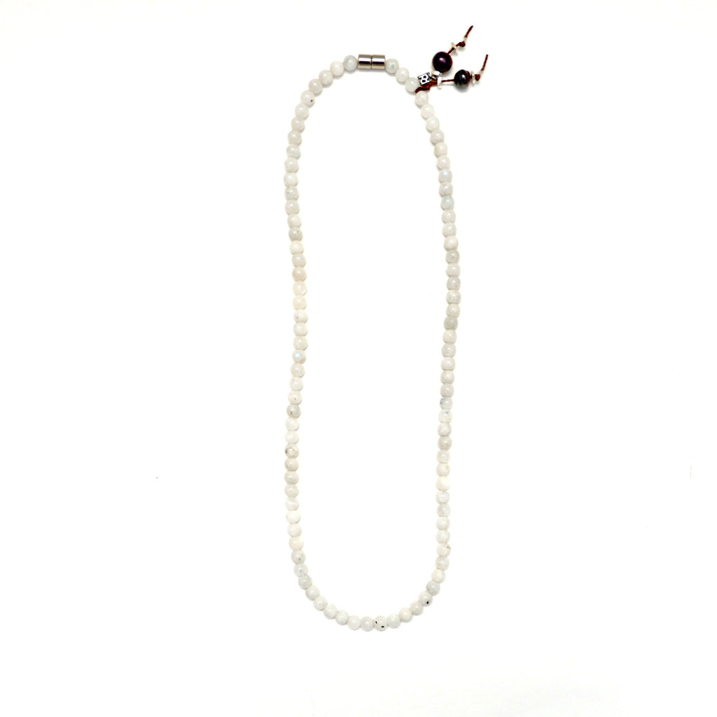moonstone magnet mens necklace