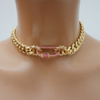 stylish cuban choker necklace