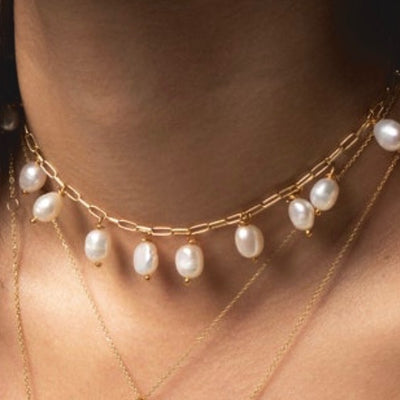 pearl drop necklace