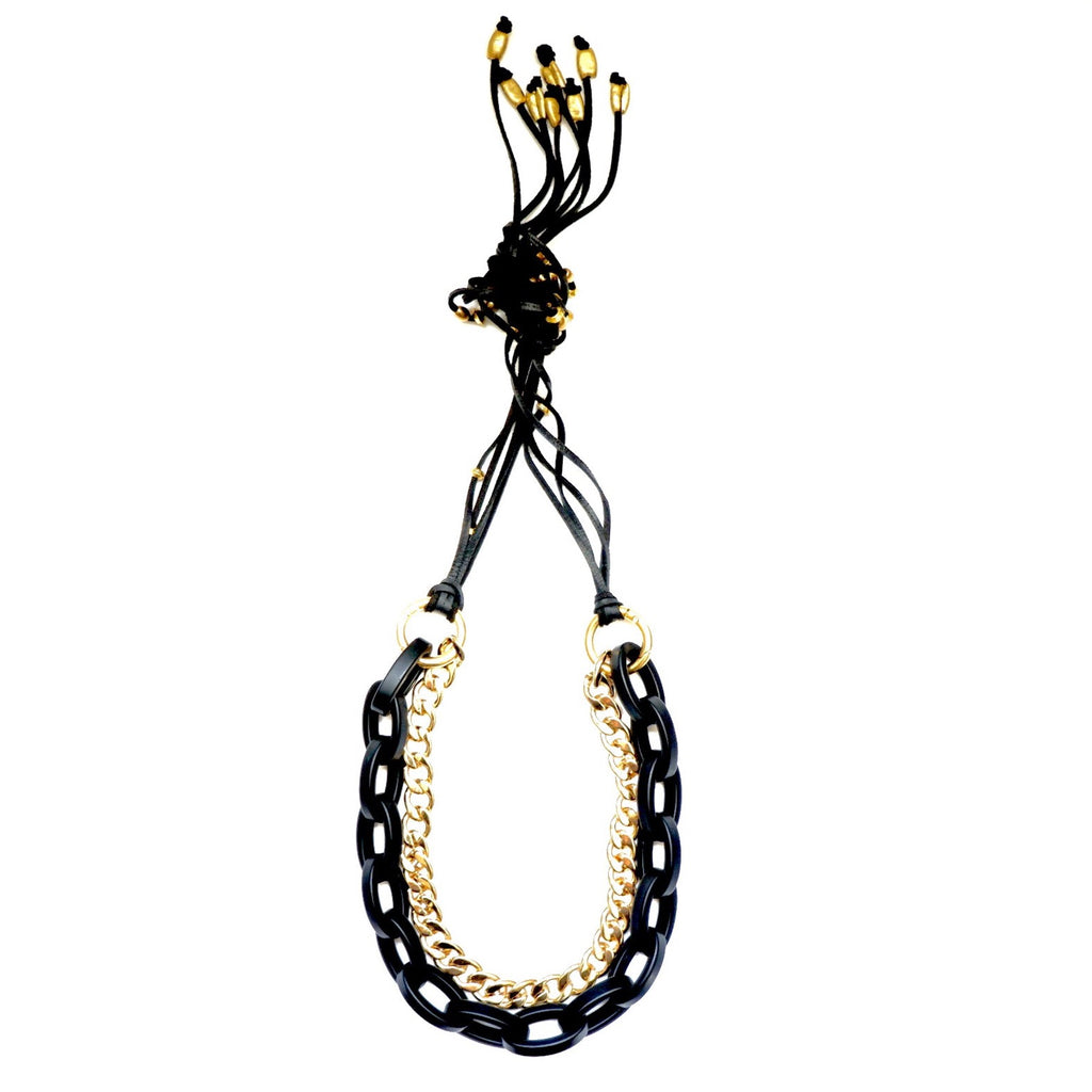 black links necklace