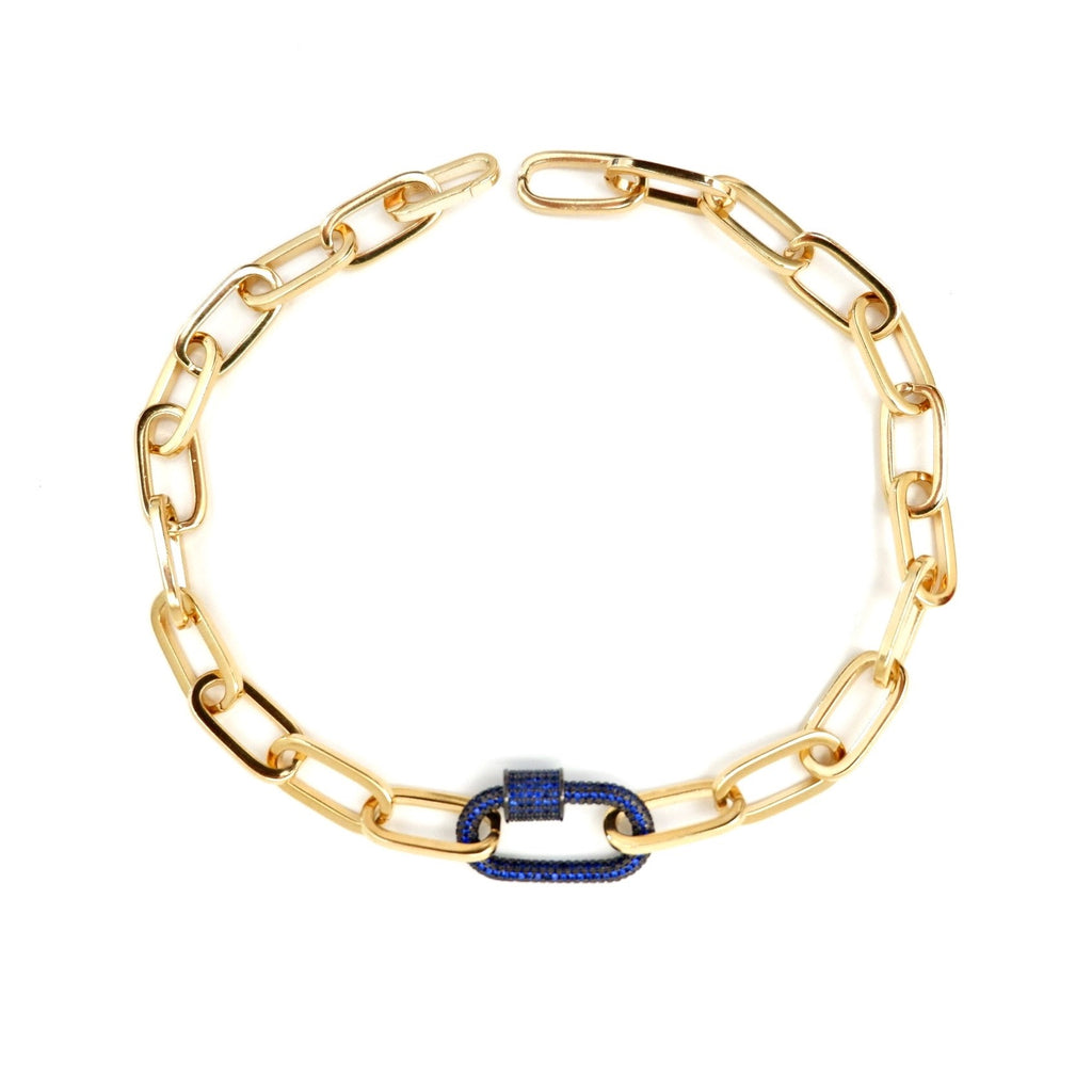 italian link choker bracelet