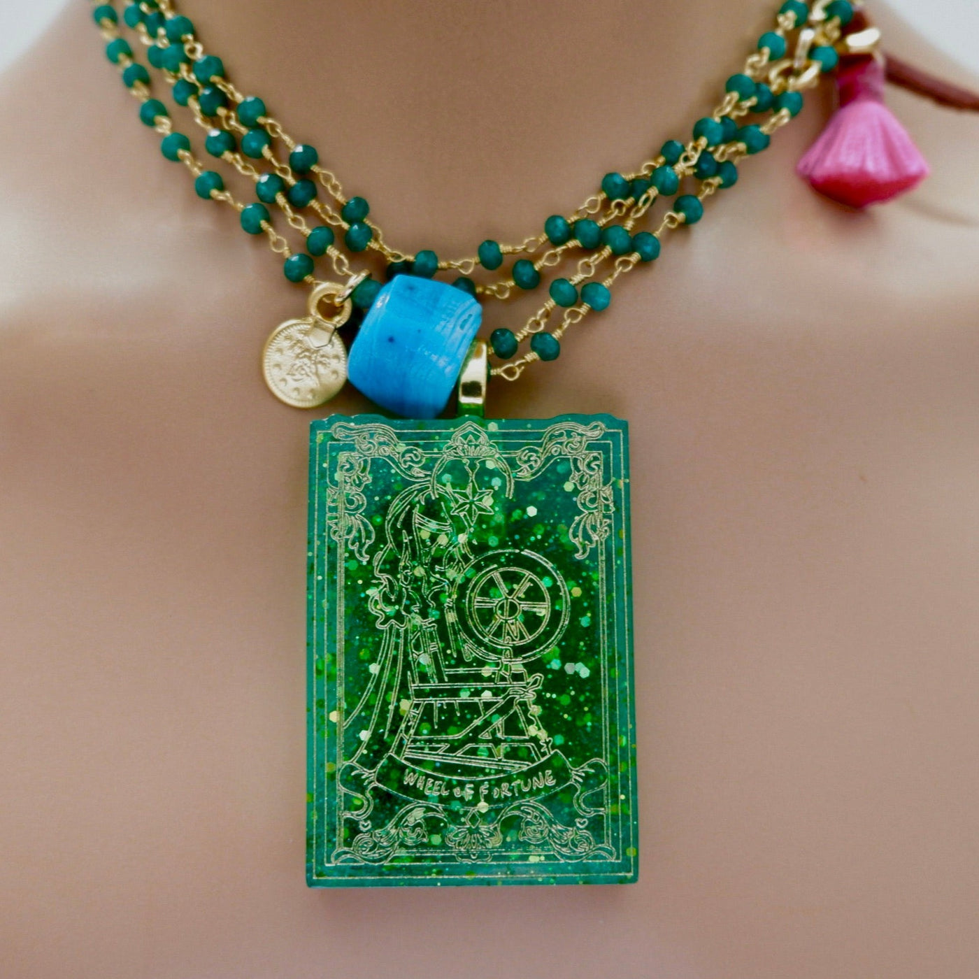 my vintage green necklace
