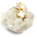 my dangling bling clover earrings