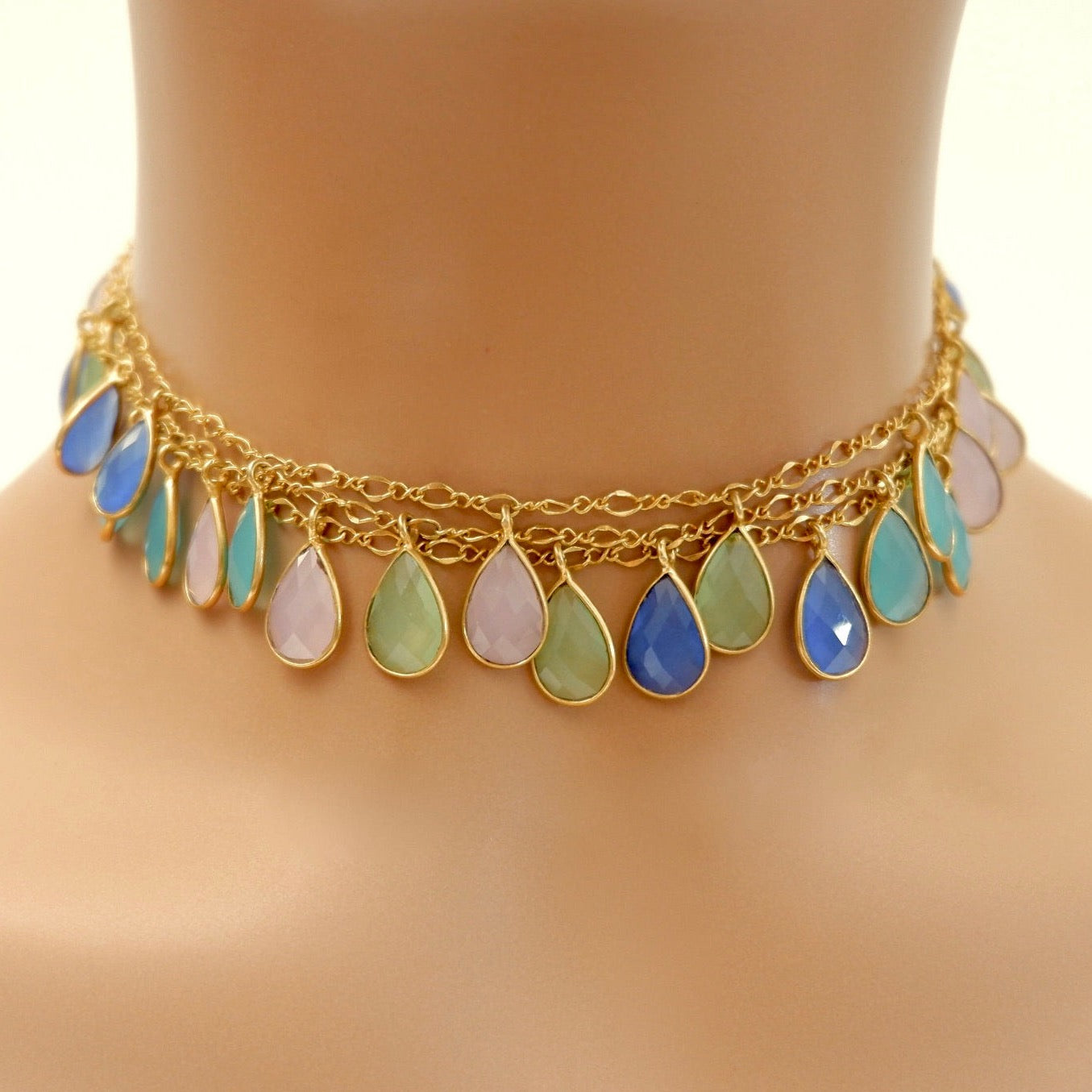 rainbow sweet drops necklace