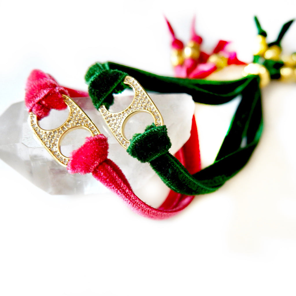 my jewel toned tab bracelet