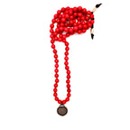 vintage tibetan wheel mens necklace