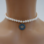 eye pearl u choker