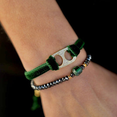 pyrite twin set bracelets