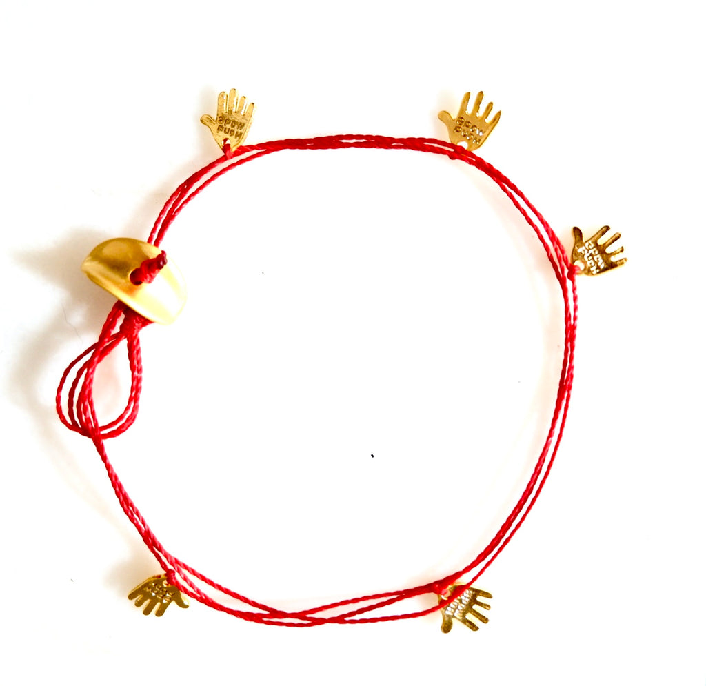 five hands bracelet choker