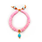 my set of twin pink shells bracelets
