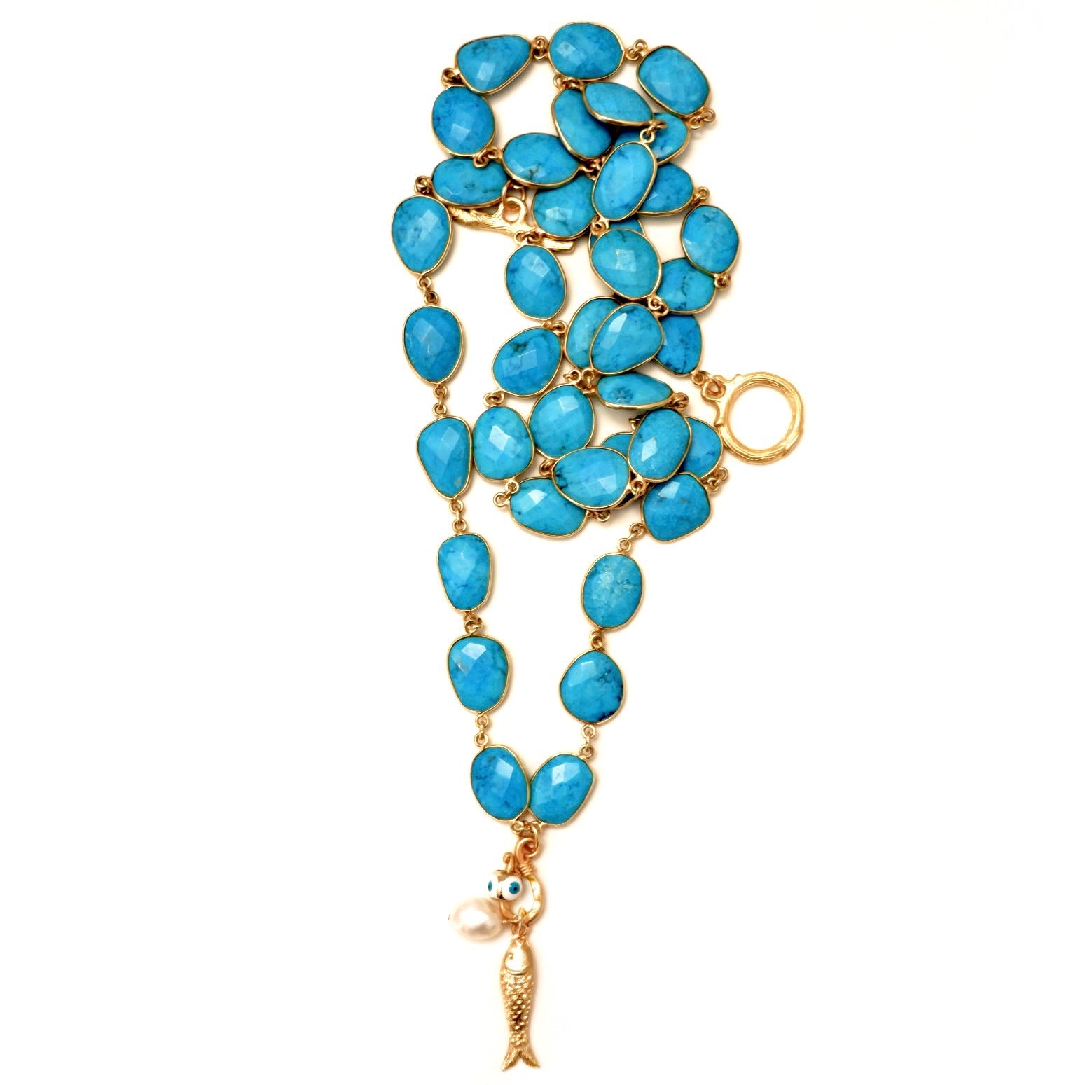 my turquoise fish necklace