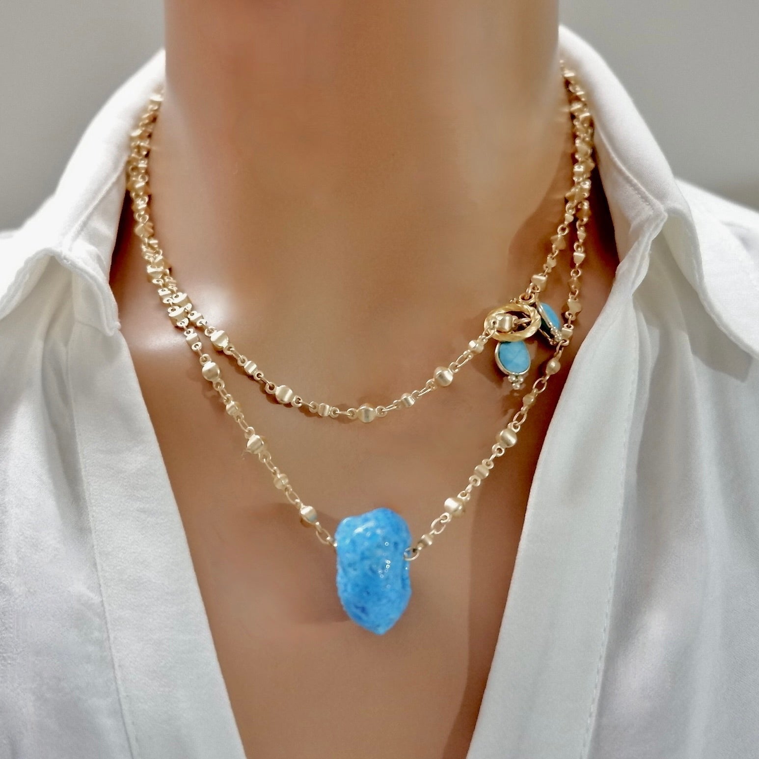 my turquoise goddess necklace
