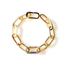 gold rainbow bracelet