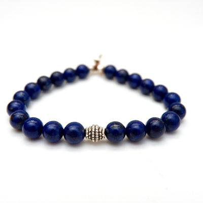 simple lazuli mens bracelet
