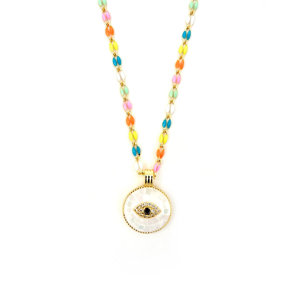 pastel eye candy necklace