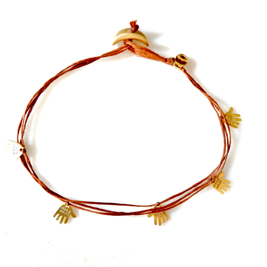 five hands bracelet choker