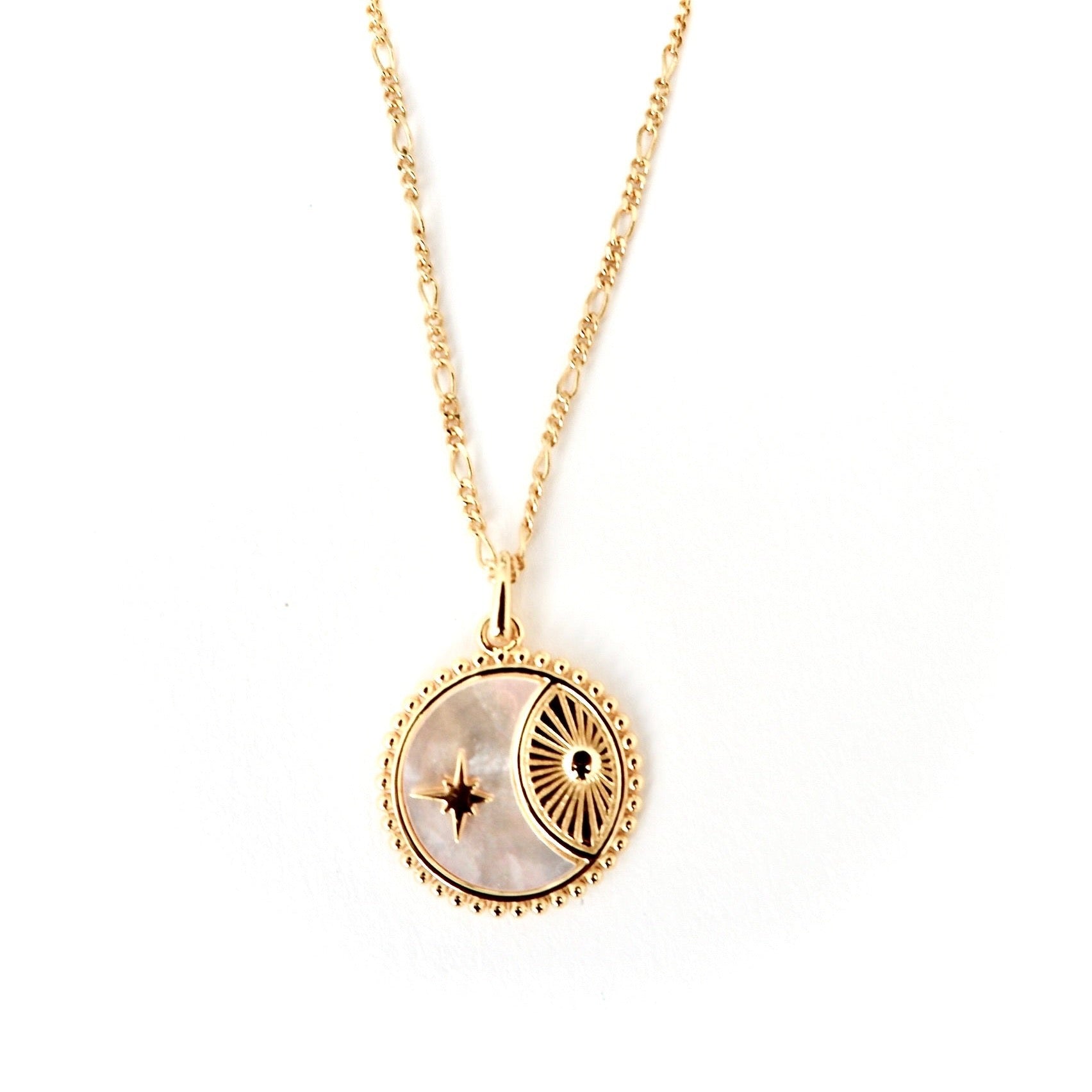 my sun star coin necklace