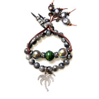 pave palm tree bracelet