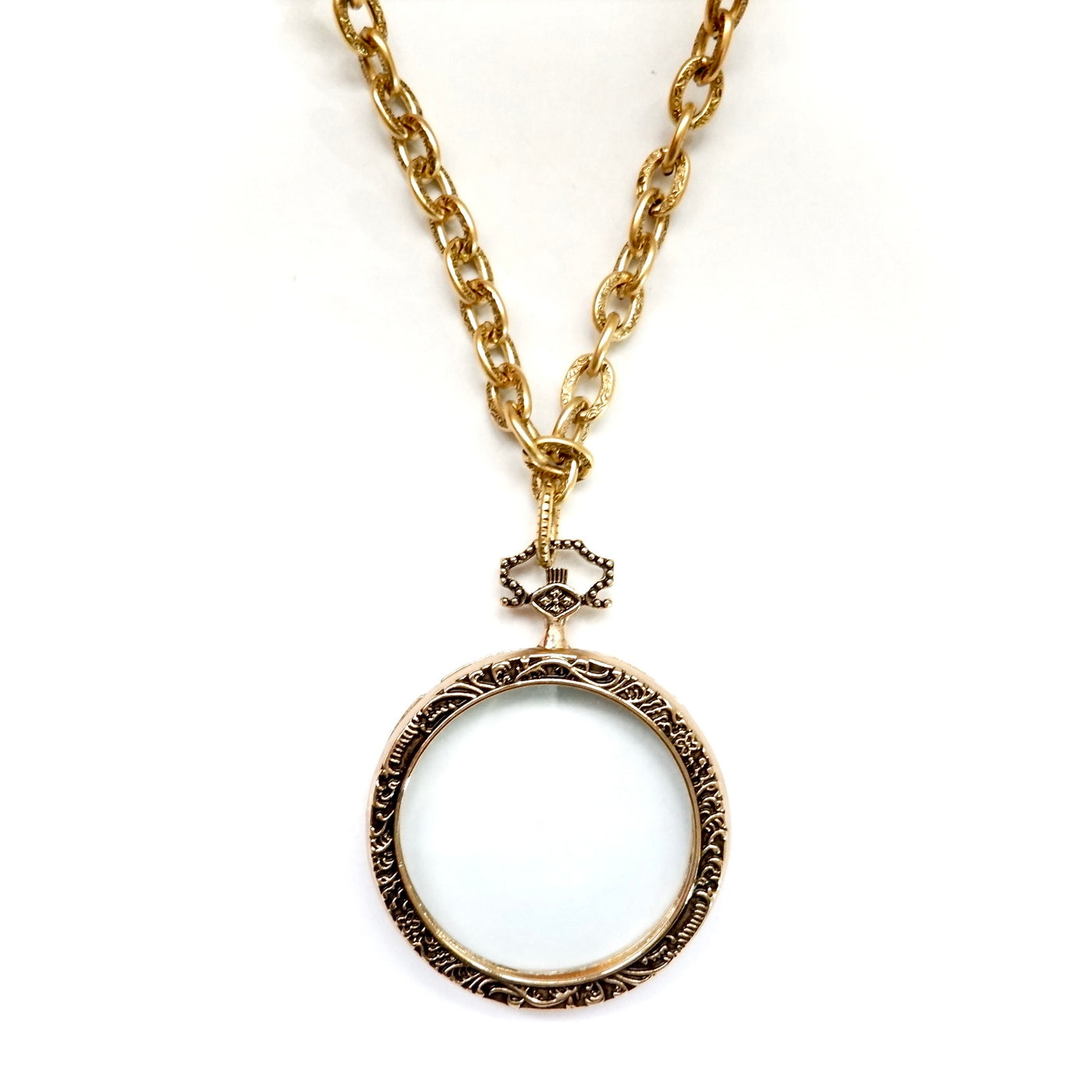 my giant vintage magnifying necklace
