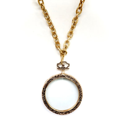 my giant vintage magnifying necklace