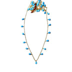 turquoise drops necklace