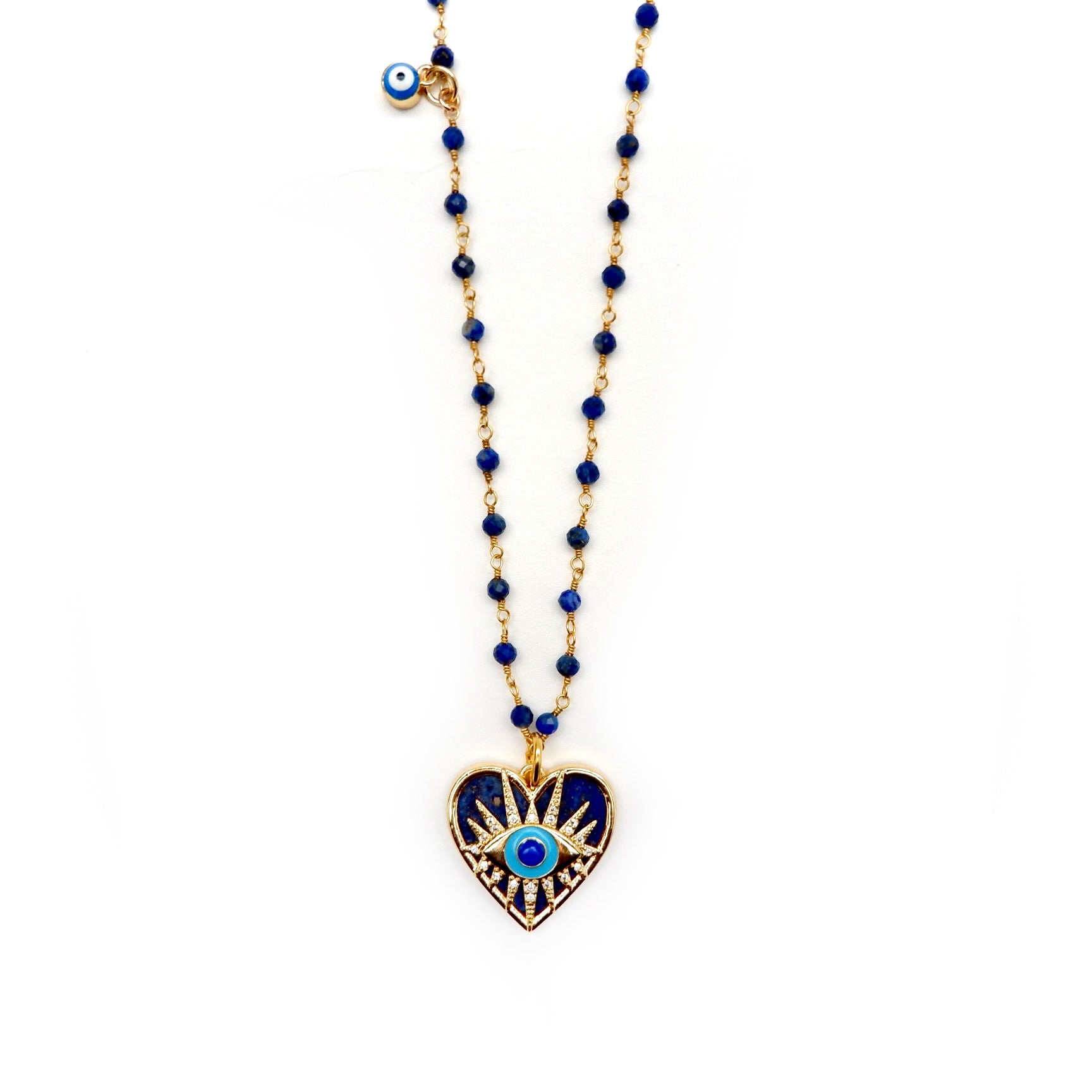 my lapis heart necklace
