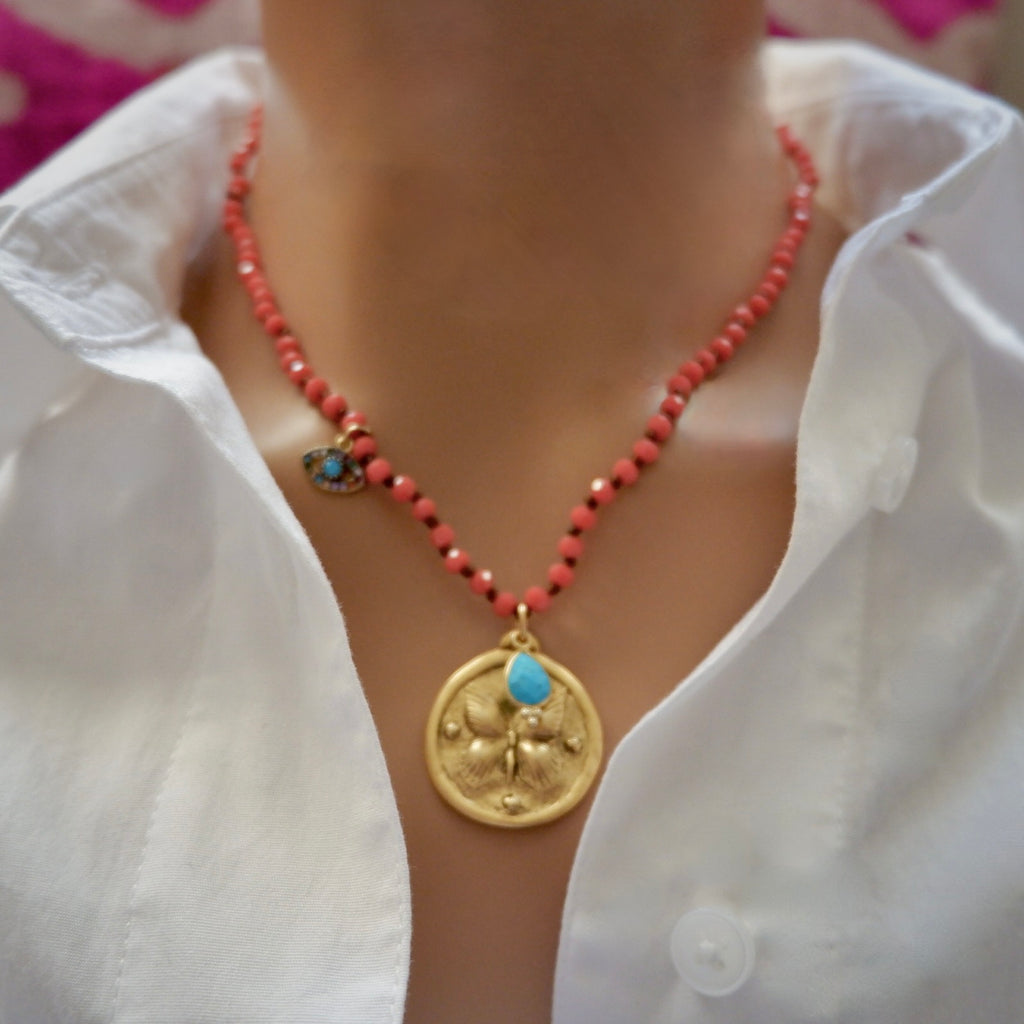 my vintage butterfly necklace