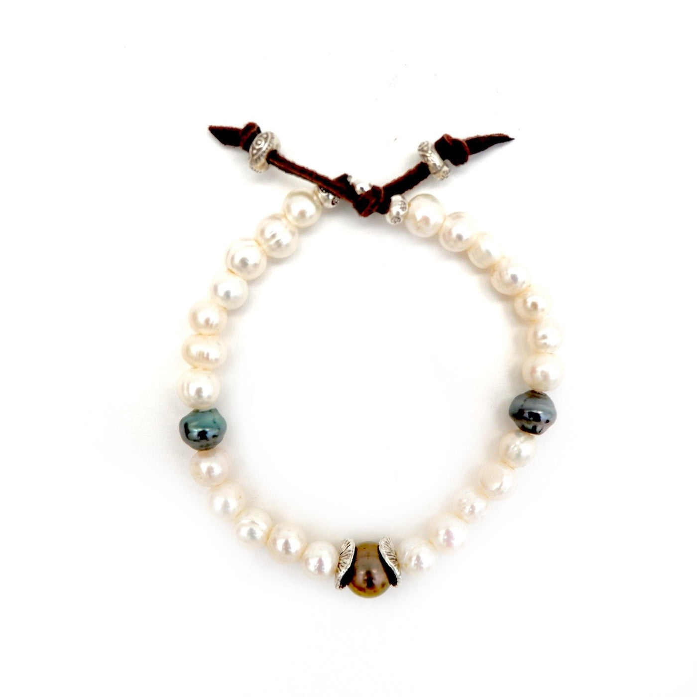 pearls mens bracelet