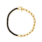 crystal and chain toggle choker