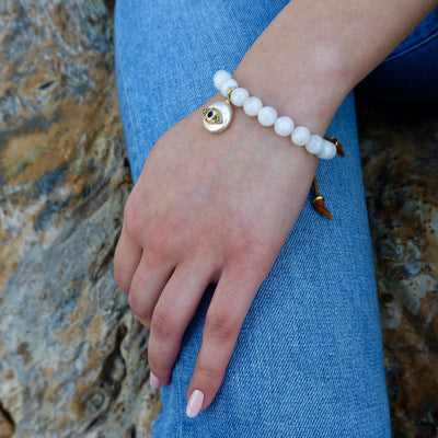 moonstone pearl bracelet