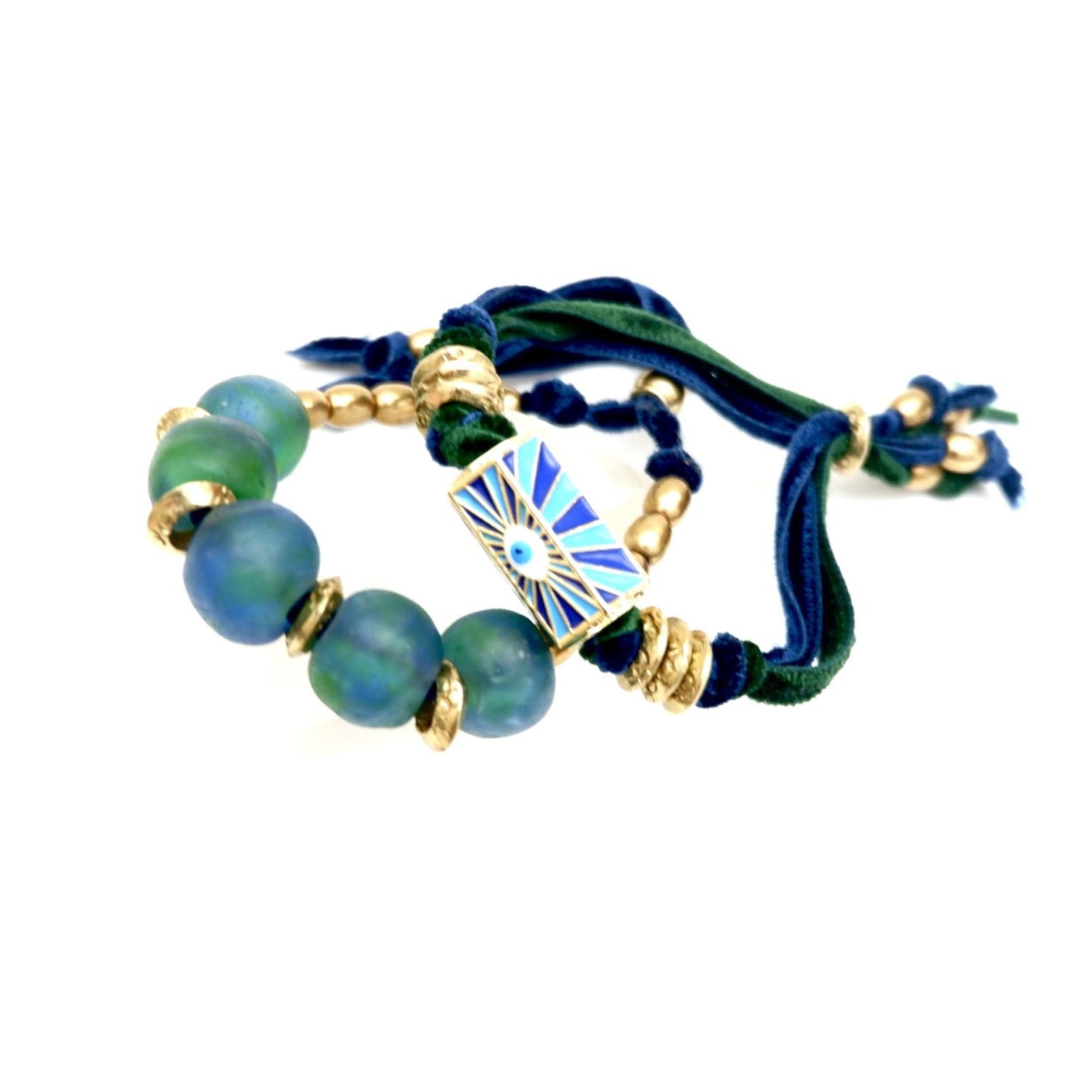 five aqua pebbles bracelet