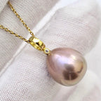 my pink pearl pendant necklace
