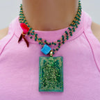 my vintage green necklace