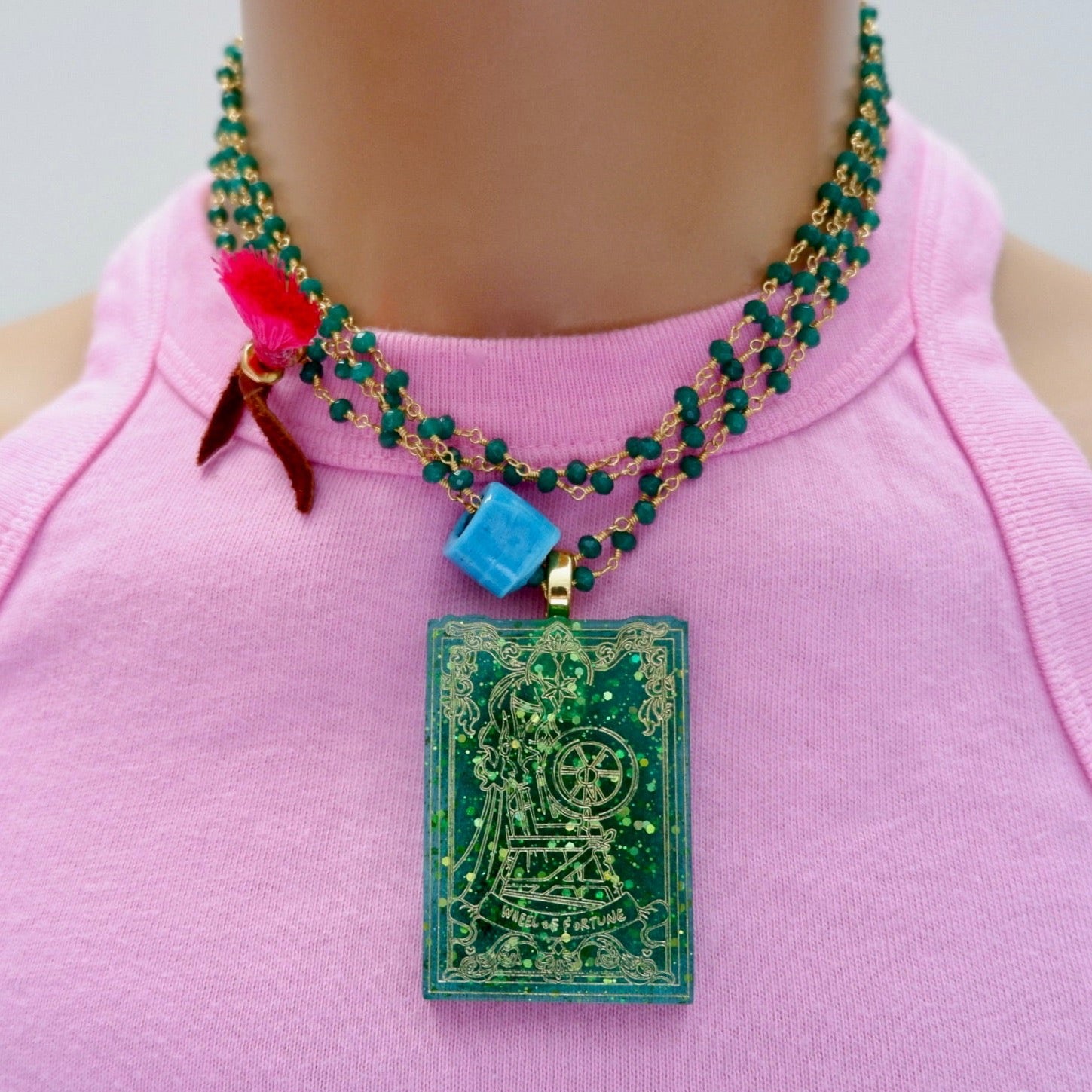my vintage green necklace