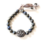 blu pyrite bling bracelet