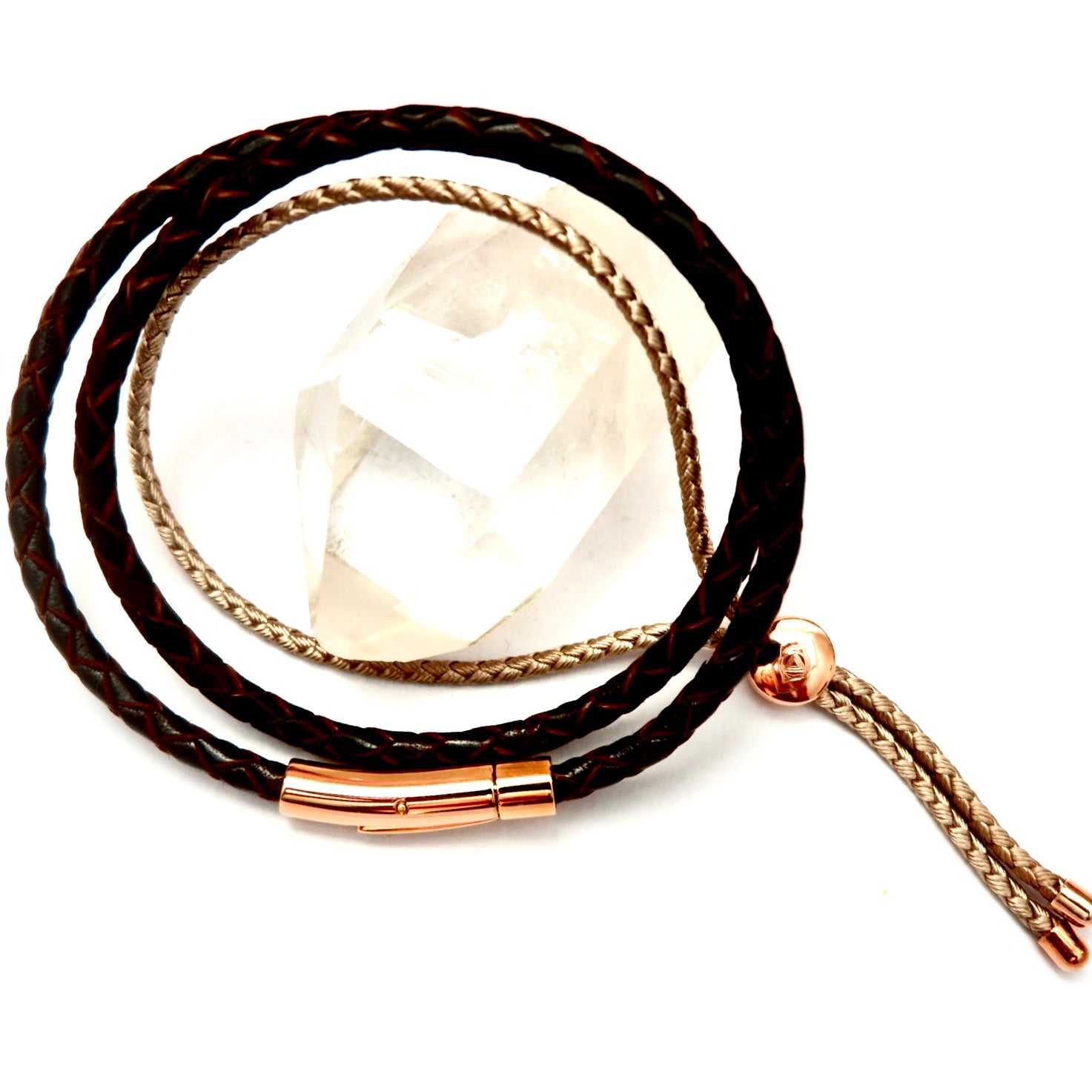 double wrap mens necklace bracelet