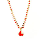 my red butterfly necklace