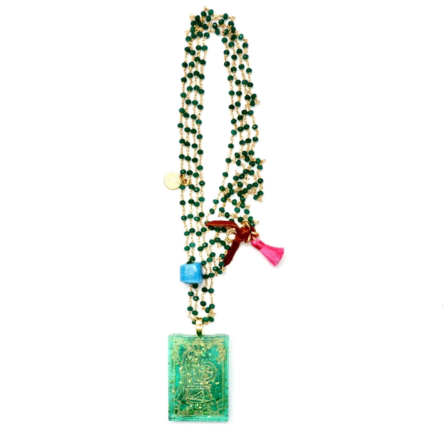 my vintage green necklace