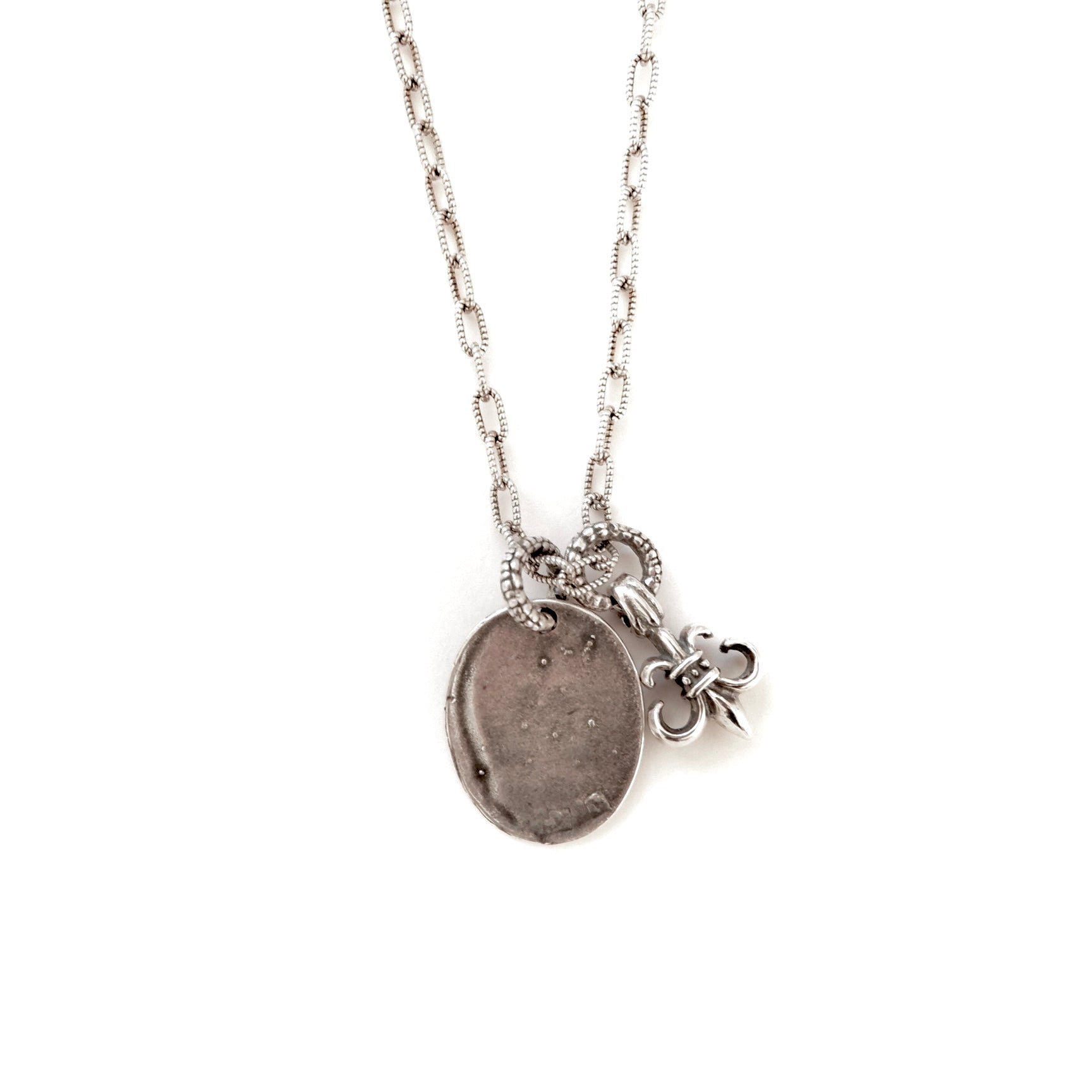 vintage silver mens necklace
