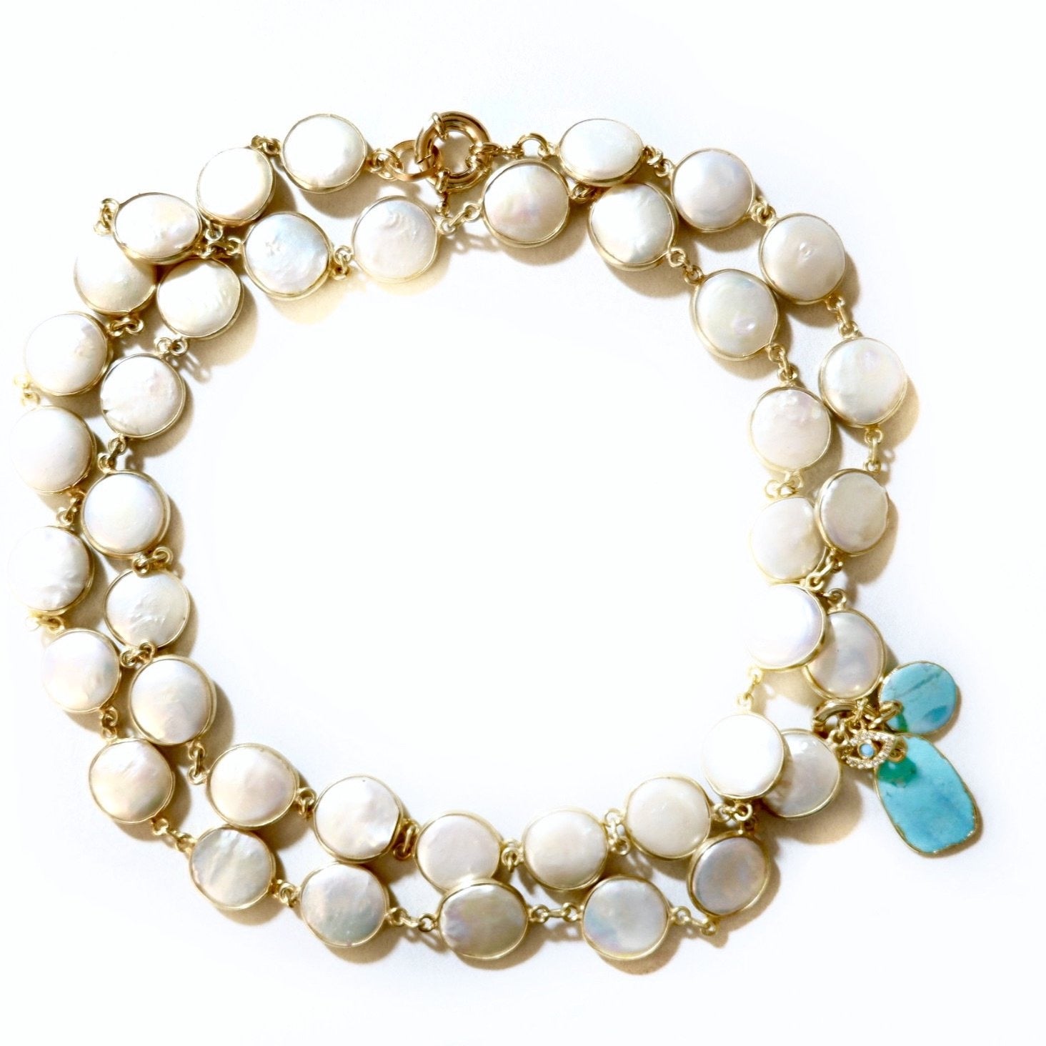 my santorini pearl necklace