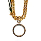 my giant vintage magnifying necklace