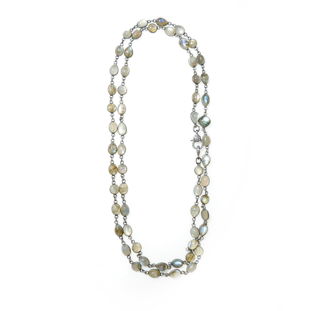 moonstone and labradorite necklace