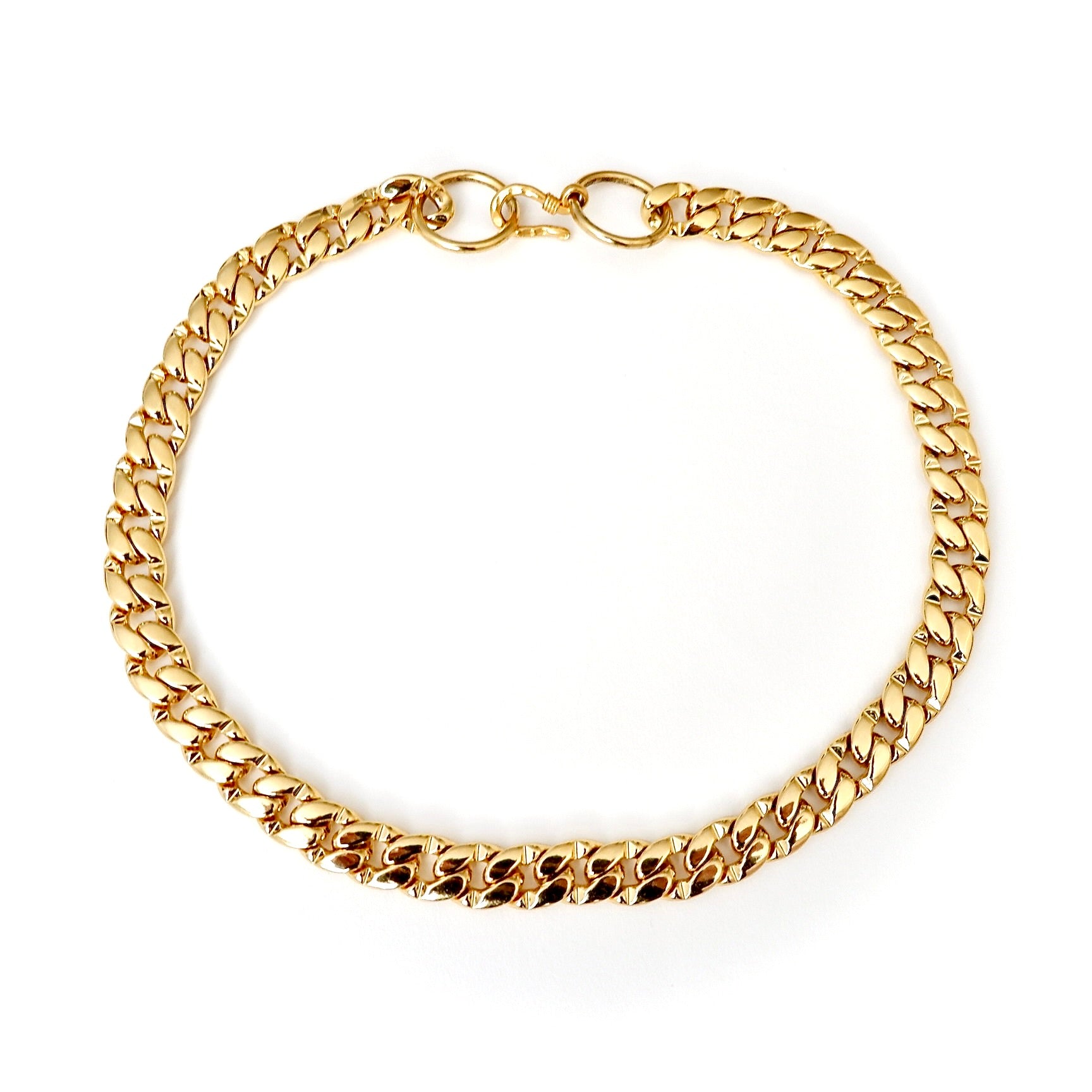 twin circle cubano choker necklace